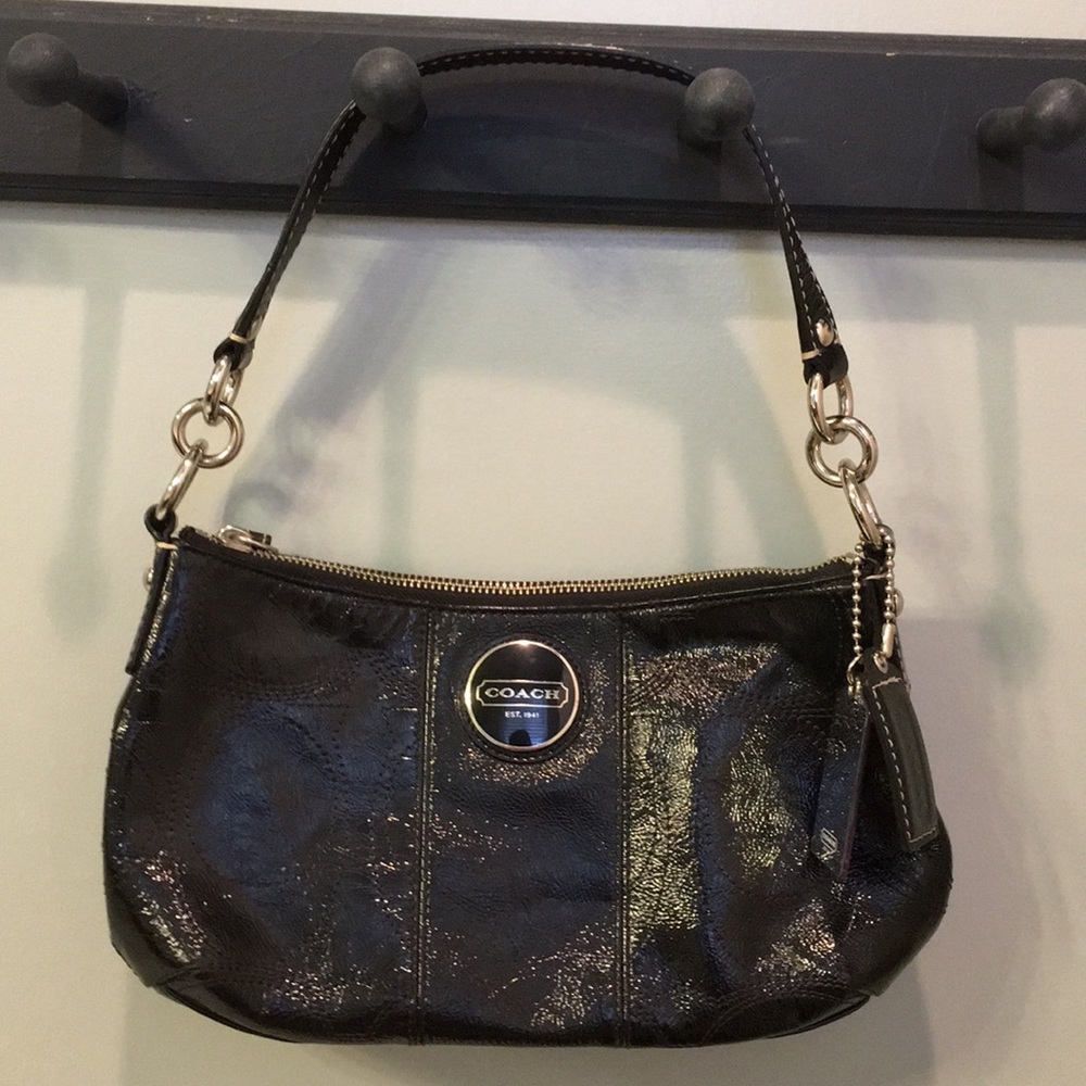 Patent Leather Coach Signature Bag